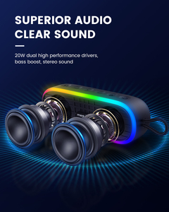 Meguo A15 Pro 20W không dây <span class=keywords><strong>bluetooth</strong></span> Loa di động IPX7 không thấm nước RGB đèn 24 giờ Thời gian chơi TWS ngoài trời - Product Image 5