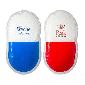 Custom Capsule Gel Ice Pack for Hot Cold Therapy, Reusable Cooling <b>Bead</b> Pack Promotional Gift - Product Image 3