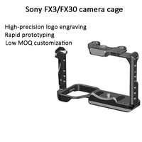 Cage pour appareil photo CHANDA FX3 FX30 CND-081 en aluminium, support d'extension pour appareils sans miroir, gravure laser OEM, approvisionnement en gros, haute qualité