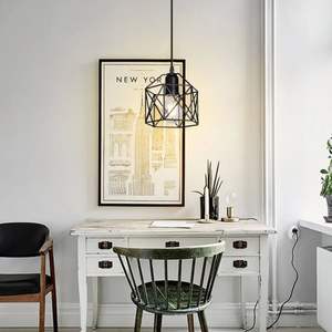 โคมไฟระย้า3ดวงทันสมัยดีไซน์อุตสาหกรรมแบบย้อนยุคพร้อมกระจกสำหรับห้องนั่งเล่นห้องรับประทานอาหารหรือร้านอาหาร - Product Image 5