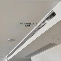 Grilles de ventilation linéaires modernes en plastique ABS durable, diffuseur de plafond à fentes, grille d'aération étroite personnalisée pour usage résidentiel et commercial