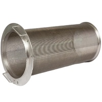 Saringan Sumur Air Johnson Wedge Wire, Silinder Filter Cairan Baja Tahan Karat Berlubang, Mesin Pompa PLC Core, Panjang Maksimal 6m