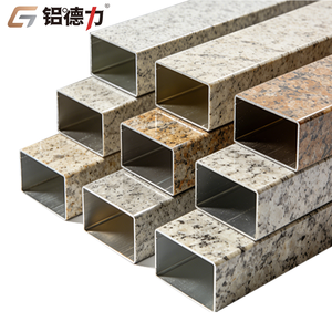 Profils d'extrusion en aluminium plat avec revêtement en poudre, tubes carrés et rectangulaires en aluminium pour la construction - Product Image 1