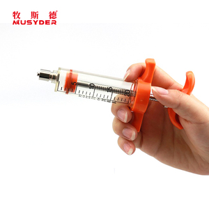 MUSYDER 10/20ml Yeniden Kullanılabilir Plastik Çelik Tpx Veteriner Şırıngaları Hayvancılık Enjektörü Veteriner Aşılama Enjektörü Şırıngaları - Product Image 3