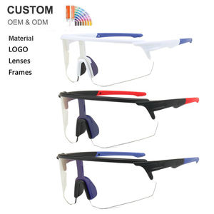 Nouvelles Lunettes de Soleil de Sport Légères UV400 à Monture Complète Rondes pour Cyclisme, Protection Oculaire Extérieure <span class=keywords><strong>Photochromique</strong></span> - Product Image 1