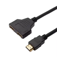 Cable Divisor de Video HDTV 1080P HD 1 Entrada 2 Salidas, Adaptador Convertidor Macho a Doble Hembra para TV, PC, Monitor, Proyector