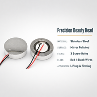 Sonde transducteur ultrasonique 37x10mm en acier inoxydable 304 pour appareil de soin du visage, usage professionnel en salon