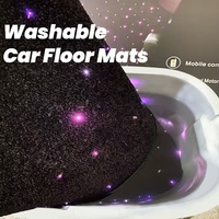 Juego de 4 Alfombrillas Universales Personalizadas para Auto, Modelo Starlights, Lavables, con Control Remoto por Aplicación, Material Ecológico