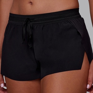 Shorts de course légers et imperméables pour femmes, avec logo personnalisé, fabrication OEM <span class=keywords><strong>en</strong></span> gros, faible MOQ, taille élastique, pour l'été - Product Image 2