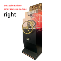 Machine à presser les pièces de monnaie sans électricité, fonctionnant à la pièce, pour pièces souvenirs, distributeur automatique DIY avec poignée à roue