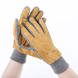 En iyi fiyat sıcak satış ithal endonezya keçi süet kış örme eldiven erkekler için rahat günlük yaşam sıcak deri eldiven - Product Image 1