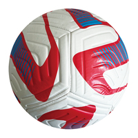 Ballon de football cousu à la machine, taille 5, en PVC durable, pour l'entraînement, les étudiants, promotion, cadeau, vente en gros, logo personnalisé