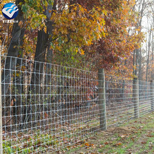 Clôture <span class=keywords><strong>de</strong></span> cerf <span class=keywords><strong>de</strong></span> 4 pieds <span class=keywords><strong>de</strong></span> haut anti-hauteur <span class=keywords><strong>de</strong></span> jardin pour arbre à chien Haute tension Galvanisée trempée à chaud Noeud fixe gradué - Product Image 1