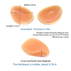 Accesorios <span class=keywords><strong>de</strong></span> lencería íntima para mujer: Almohadillas <span class=keywords><strong>de</strong></span> <span class=keywords><strong>silicona</strong></span> para <span class=keywords><strong>senos</strong></span>, pegatinas para pezones, almohadillas push-up para el pecho, extensores <span class=keywords><strong>de</strong></span> sujetador reutilizables - Product Image 4