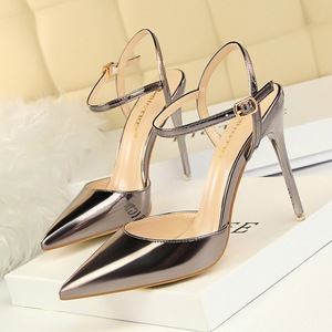 <span class=keywords><strong>Scarpe</strong></span> con Tacco Alto Stile Europeo e Americano per Donne, Semplici Tacchi a Spillo per Ragazze, Soletta in PU per Primavera e Autunno - Product Image 6