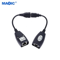 Câble d'extension Ethernet USB 2.0 vers RJ45 Lan, adaptateur de réseau filaire, adaptateur USB vers RJ45 pour imprimantes, clavier