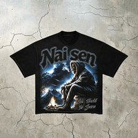 Ensemble de vêtements pour hommes streetwear vintage lourd avec logo personnalisé, t-shirt et short imprimés