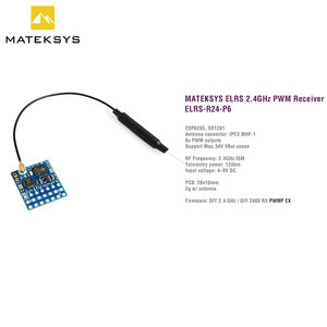 MATEK ELRS-R24-P6 R24-P6 EXPRESSLRS 2.4GHz PWM Récepteur Antenne Connecteur Support 2 ~ 8S VBat Voltage Sense RC FPV Drone - Product Image 2