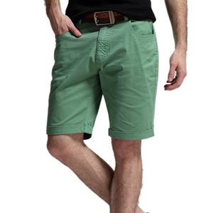Shorts Chino en Twill de Coton pour Homme, Qualité Supérieure, Écologiques, Fabriqués au Bangladesh, Taille Mi-Haute, Respirants, Anti-Plis, Fermeture Éclair - Product Image 1