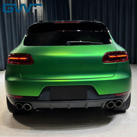 Film Vinyle Mat Chrome Vert pour Voiture, Décalcomanie de Recouvrement en PET avec Technologie Anti-Bulles, Accessoires de Décoration Intérieure et Extérieure pour Moto et Auto