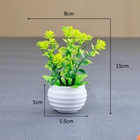 Meilleure Vente : Plantes Artificielles de Décoration, Petites Plantes en Pot et Petits Bonsaïs Verts Créatifs