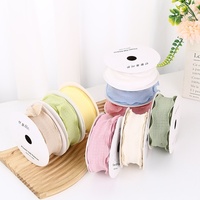 100% Polyester plissé ruban luxe Satin arc fleur imprimé Logo rouleau personnalisé pour la cuisson gâteau décoration emballage cadeau vêtement