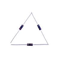 10 Ohms +-5% 0.5W, 1/2W 1/4W 1W 2W résistance de trou traversant Composition axiale en carbone