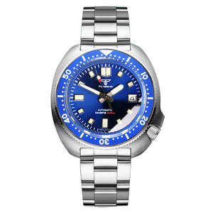 Tandorio nouvelle nacre coquille cadran NH35A plongée en acier hommes montre en acier inoxydable capitaine montre-bracelet de luxe sport horloge - Product Image 3