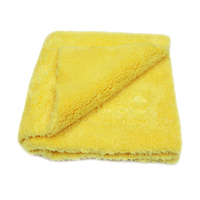 Serviette en microfibre de haute qualité, luxueuse, grande, tissée, en corail polaire, haute densité, absorbante rapidement, pour le lavage et le séchage des voitures