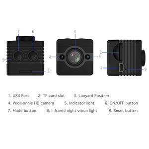 Cámara deportiva Micro cámara de vídeo cámara web de alta definición 1080P resolución HD visión nocturna Cámara WiFi para el hogar niños seguridad para PC - Product Image 5