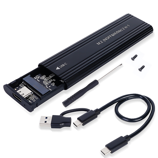 Aluminum Alloy Portable Drive Hard Disk Reading and Writing M.2 Nvme SSD External Portable Enclosure Case