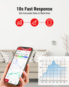 ThermoPro TP357 Hygromètre Numérique Thermomètre Intérieur de 260FT Thermomètre Humidimètre avec <span class=keywords><strong>Smart</strong></span> App <span class=keywords><strong>Thermo</strong></span> Hygromètre - Product Image 4