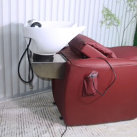 Chaise de shampooing avec fonction de massage électrique, vente chaude, mobilier de salon à vendre, unité de lavage de shampooing en vente chaude