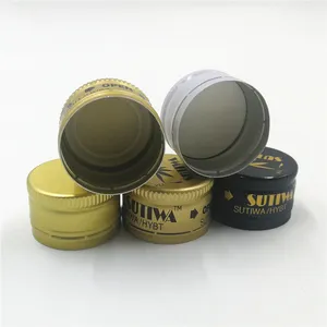 Haute qualité 28mm 38 mm en aluminium <span class=keywords><strong>sacmi</strong></span> ropp TPE doublure BVS 3105 en alliage d'aluminium boissons alcoolisées boissons spiritueuses bouchons à vis en métal - Product Image 1