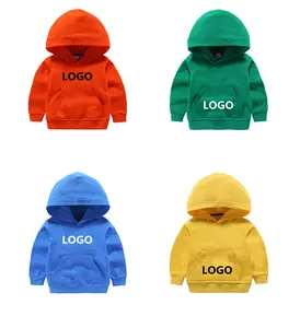 hoodies for.kids toddler Suppliers-Wholesale Long sleeve boys fall clothing 2021 custom logo print kids sweatsuit Toddler sweatshirts Boys kids hoodies