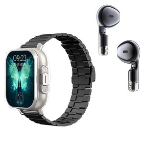 Reloj <span class=keywords><strong>Inteligente</strong></span> D8 <span class=keywords><strong>con</strong></span> Auriculares <span class=keywords><strong>Bluetooth</strong></span> 2 en 1, Auriculares TWS, Monitor de Ritmo Cardíaco, <span class=keywords><strong>Pulsera</strong></span> Deportiva, Música, Salud, para Hombres y Mujeres - Product Image 3