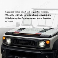 Déflecteur de capot avant ABS avec lampe LED pour Suzuki Jimny 2025+
