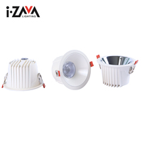 L'épi contemporain de forme ronde anti-éblouissante 12watt 20watt 25watt 40watt 50watt a mené la lumière vers le bas