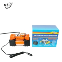 Premium 180W 12V DC ABS Material Dual Cylinder Tire Inflator with 150PSI Max Pressure for SUVs