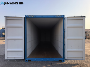 Contenedor de 40' HC con puertas dobles y rieles laterales, de acero Corten, tipo seco, para transporte de carga marítima, a la venta en cadena - Product Image 2