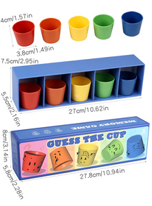 Jeu de devinettes classique en ABS, jeu de correspondance des couleurs, entraînement de la coordination œil-main, jeux de société interactifs, jouet sensoriel pour enfants CE CPC - Product Image 5