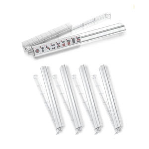 Règle de Mahjong 4-en-1 pour rangées de cartes, en acrylique transparent épaissi, 18 pouces, US Échecs - Emballage en boîte PVC couleur - Product Image 5