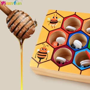 En 2020 amazon vende de madera lindo abeja recogiendo juguetes para atrapar y la práctica de alta calidad de juguetes de madera - Product Image 3