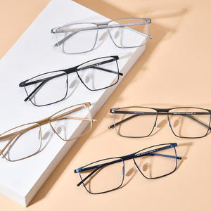 Gafas de Titanio Puro para <span class=keywords><strong>Miopía</strong></span> para Hombre, Montura Completa, Estilo Ejecutivo, Anti-luz Azul, con Lentes Fotocromáticas, con Graduación para <span class=keywords><strong>Astigmatismo</strong></span>, Modelo 18526 - Product Image 1