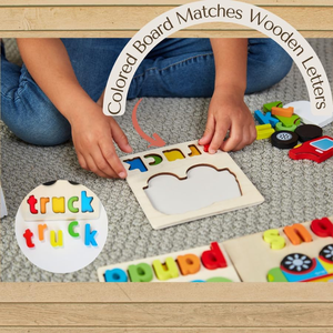 Đồ chơi xếp hình chữ cái và động vật 3D bằng gỗ Montessori cổ điển, đồ chơi giáo dục tự làm cho trẻ từ 2-4 tuổi, dùng cho học tập gia đình - Product Image 6