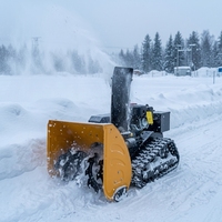 Souffleuse à neige sur chenilles télécommandée de 60 cm, moteur à essence, machine à déneiger