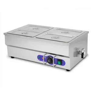 4X 1/4Gn Pans Industrial Counter Top Electric Food Warmer Soup Bain Marie Professionnel Bain Marie For Fast Food