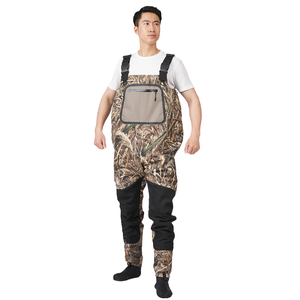 AQ-Sohshin Chest Waders for Men with <b>Boots</b> Waterproof Polyester <b>Fleece</b>-Lined Insulated Wader <b>Boot</b> Hanger Anti-Static for Hunting - Product Image 1
