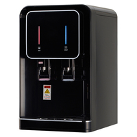Moolmang Heißer und Kaltem Wasser Spender UF 4 bühne Filter System Desktop Zähler Top Wasserfilter Schwarz Farbe