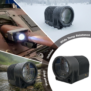 ไฟฉายค้นหาทางยุทธวิธีระยะไกล 9000 เมตร ความสว่าง 20.25 Mcd LEP แบบติดตั้งคงที่ ใช้ได้กับรถถัง - Product Image 2